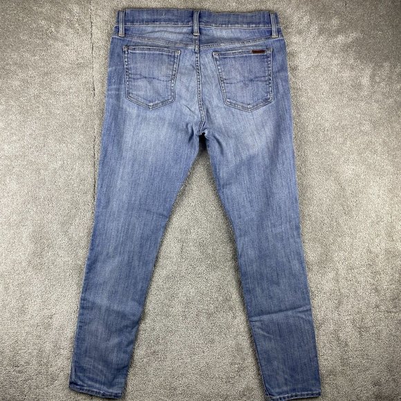 Polo Ralph Lauren Tompkins Skinny Jeans Women's 31 Distressed Ripped Faded Wash - Picture 8 of 16